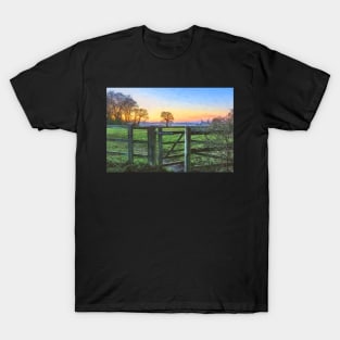 Gateway To A Winter Sunset T-Shirt